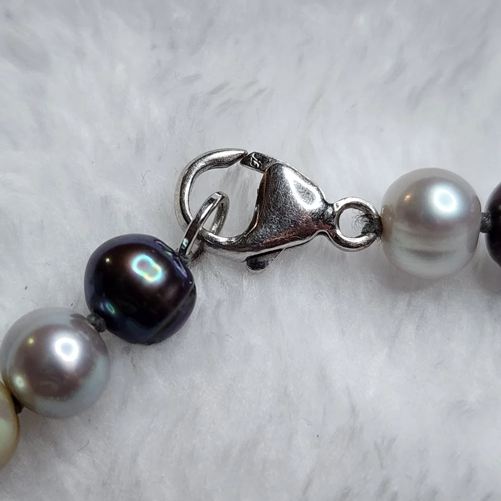 Honora freshwater cultured ringed pearl necklace - Picture 6 of 7